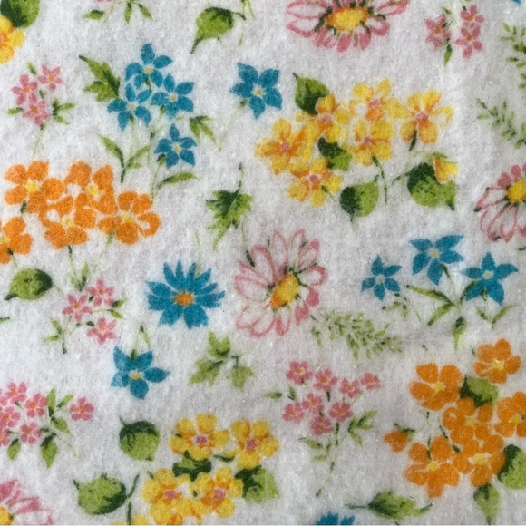 VINTAGE Cannon floral print polyester blanket - Picture 3 of 6